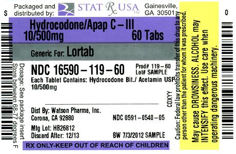 Hydrocodone 10/500mg