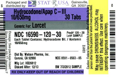 Hydrocodone 10/650mg