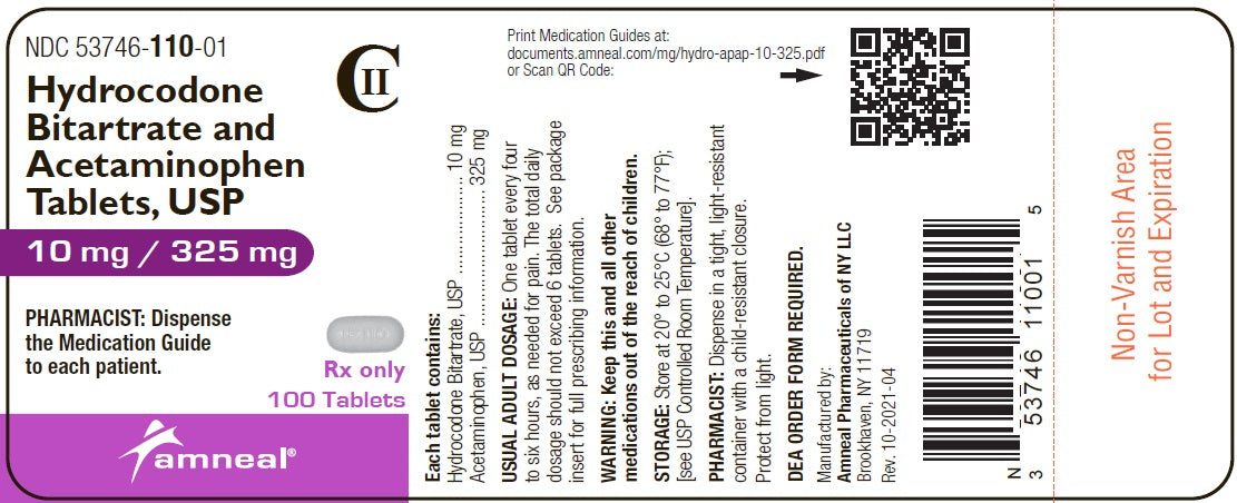 Hydrocodone 10/325mg